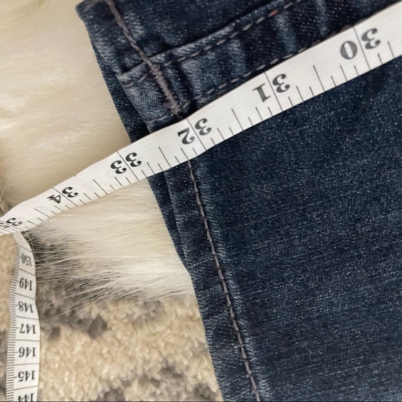 True Religion slim straight leg denim bling jeans size 27 - Picture 5 of 9